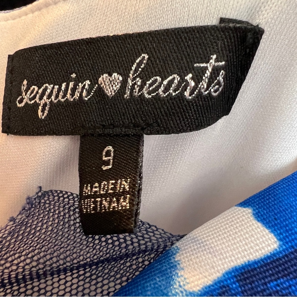 Flawed Sequin Hearts Size 9 Adjustable Spaghetti … - image 14